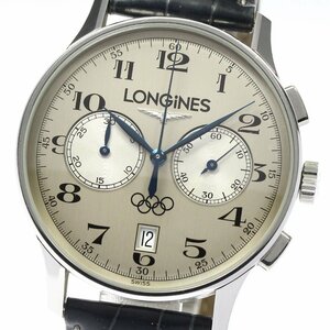 ロンジン LONGINES L2.650.4 オリンピックコレクション クロノグラフ 自動巻き メンズ 保証書付き_803000