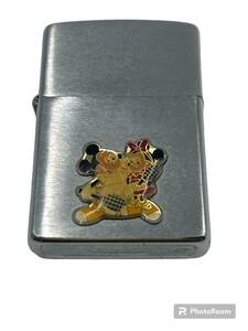 ZIPPO 1982年製 スリム ジッポ ディズニー ミッキーマウス　ミニーマウス　ヴンテージ　稼働品