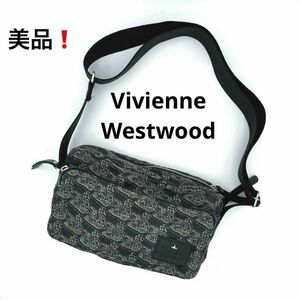 美品★ヴィヴィアンウエストウッド　オーブリピート　ショルダーバッグ　キャンバス　Vivienne Westwood　ORBリピート