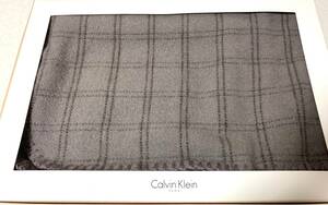 Calvin Klein カルバンクライン ウールひざ掛け 70x140cm 毛100％ 泰道リビング 未使用