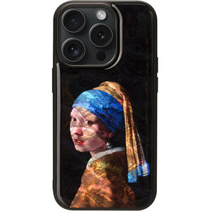 ikins アイキンス MagSafe対応天然貝ケース for iPhone 15 Pro 真珠の耳飾りの少女 I26512i15PR /l