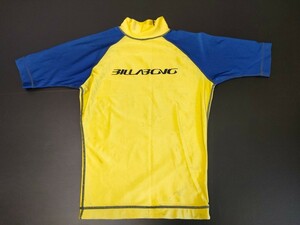 中古品 USED 難あり ビラボン BILLABONG ラッシュガード Mサイズ イエロー/ブルー GSM JAPAN 正規品