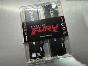 新品未開封未使用 RGB DDR5-5200 8GB x2 (16GB) Kingston FURYメモリ