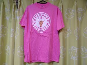 新品 ビンテージ Hanes USA製 コペンハーゲン アイスクリーム COPENHAGEN CONES ハワイ Tシャツ Lサイズ