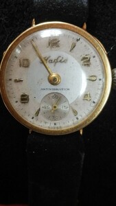 アンティーク　Hafis/ハフィス 18k レディーススモールセコンド　腕時計