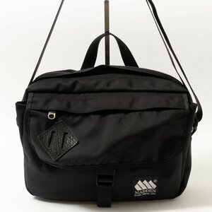 MADDEN メデン ショルダーバッグ ブラック 黒 ナイロン ユニセックス 男女兼用 斜め掛け 収納多数 シンプル アウトドア カジュアル bag 鞄