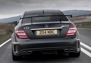 4●メルセデス・ベンツ W204/C204 Cクラス/C63AMG セダン/クーペ用 ブラックシリーズタイプ リアカーボンウイング/GTウイング/機械式ウイン