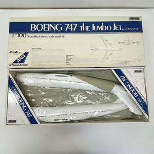 【ZN】未組立 DOYUSHA BOEING 747 ジャンボ 1/100 ANA 全日空 飛行機 プラモデル 模型 説明図 レトロ 古い 当時物