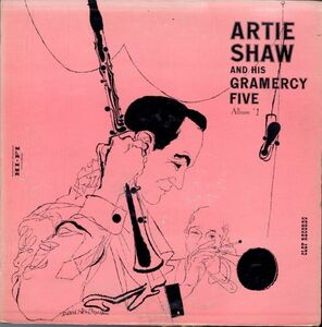 54年 US10インチ！DG 深溝 MONO盤 FLAT Artie Shaw And His Gramercy Five / 〜 #1【Clef / MGC-159】David Stone Martin ジャケ 村上春樹