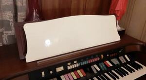 ピアノ 譜面 たて 付け替え 白　ホワイト ピアノ塗装 リユース 縦 23 横 72 厚さ1.1㎝