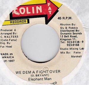 Epレコード　ELEPHANT MAN / WE DEM A FIGHT OVER (HIGH GRADE)