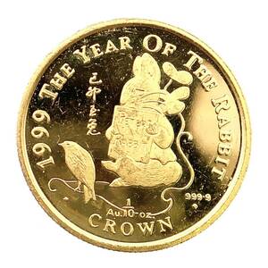 ピーターラビット100年記念金貨 エリザベス女王二世 1999年 3.1g 純金 K24 1/10オンス イエローゴールド コレクション アンティークコイン