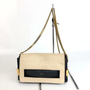 Chloe クロエ チェーン ショルダーバッグ ブラック ホワイト 財布 レディース メンズ おしゃれ 送料無料 カード入れ お札入れ 小銭入れ