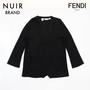 フェンディ FENDI カーディガン Size 42 シンプル ブラック