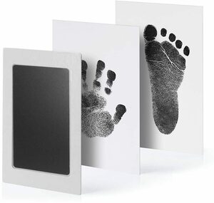 送料140円　赤ちゃん 手形 足形 インク スタンプ ペットにも 新生児 ベビー 0-6ヶ月 インク パッド ベビーフレーム記念品