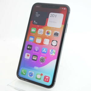 【ジャンク】iPhone11 128GB ブラック Softbank版SIMロック解除品 画面割れ 電池劣化 部品取り用