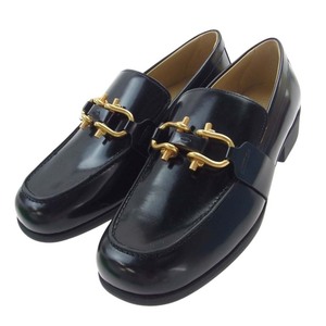 BOTTEGAVENETA ボッテガヴェネタ 716264 V2JB0 100 MONSIEUR LOAFER SOFT VINYL レザー ローファー ブラック系 41【極上美品】【中古】