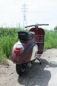 1979年 再生産前 Vespa スモール 75㏄ 4速 2スト ビンテージ 鉄 スクーター ■ ベスパ 50S V50 ラビット ハーレー ショベル 空冷 VW 足等に