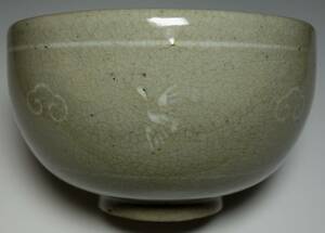 江戸期　古青磁　茶碗