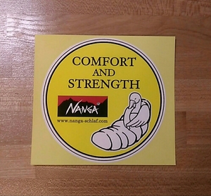 NANGA COMFORT AND STRENGTH ステッカー 