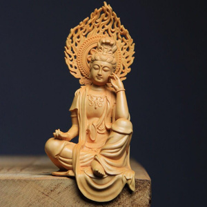仏像 自在観音菩薩 祈る厄除 開運風水 木彫仏像 仏教工芸品