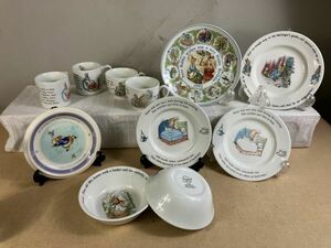 ◆GB41 食器 まとめ WEDGWOOD ウエッジウッド ピーターラビット マグカップ×2個、カップ×2個、シリアルボウル×2個 など◆T