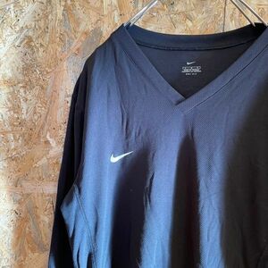 [KWT4796] NIKE ナイキ 長袖Tシャツ メンズ ブラック L ポス