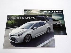 トヨタ カローラ スポーツ COROLLA SPORT 2018年8月 カタログ アクセサリー TOYOTA