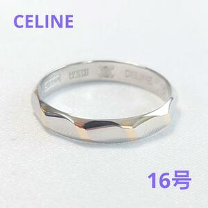 【新品仕上げ済】CELINE セリーヌ PT850 K18リング 16号
