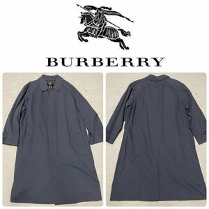 Burberry ステンカラー コート ロング バルマカーン 英国製 裏チェック メンズ スプリング　ビンテージ