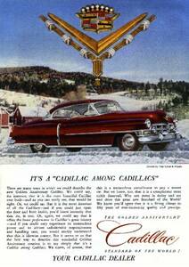 ◆1952年の自動車広告　キャデラック2　CADILLAC　GM
