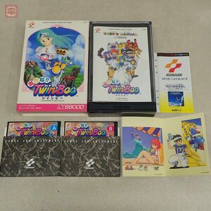 1円〜 動作品 X68000 5インチFD 出たな!!TwinBee ツインビー コナミ KONAMI 箱説・ポストカード付【20