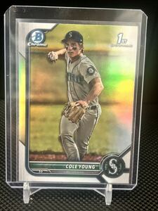 2022 Topps Bowman Draft Refractor Cole Young 1st Bowman RC ルーキー
