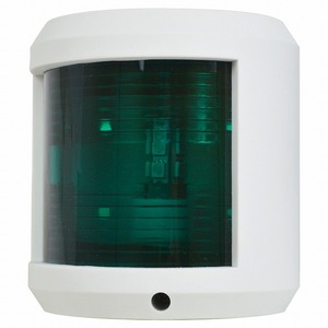LED 航海灯 右舷灯 緑灯/右側 青信号 第二種舷灯 12V ボディカラー/ホワイト 白 ボート 船 信号 ライト 照明 電球