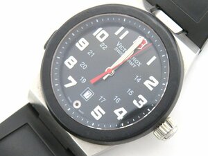 1円■ジャンク■ ビクトリノックス V.251131 ブラック クオーツ メンズ 腕時計 N932