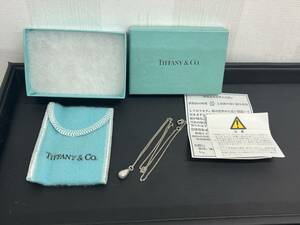 長「15904」TIFFANY&Co ティファニー ティアドロップ シルバーネックレス エルサ・ペレッティ SILVER 925 レディースアクセサリー