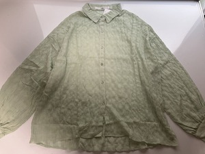 新品■Fサイズ（M~L）■ブークレオバーサイズシャツ■グリーン