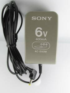 SONY　ソニー　 純正 ACアダプター　出力6V　 AC-E60M　中古品