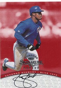 MLB 1997 DONRUSS SIGNATURE 　SHANNON STEWART　シャノン・スチュワート　 直筆サイン　新品ミント状態品