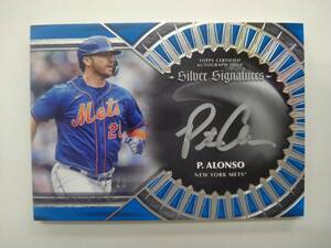 値下げ TOPPS 2023 MLB FIVE STAR SS PETE ALONSO SILVER SIGNATURES AUTO BLUE 01/20 CASE HIT 1st No. 特価即決 ピート アロンソ 直書き