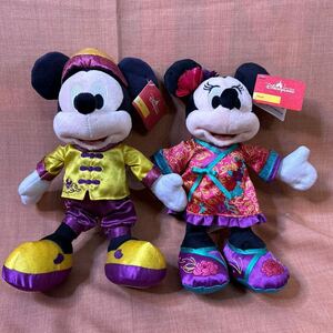 ★ディズニー ミッキーマウス ミニーマウス ぬいぐるみ 2点 香港　ディズニー Hong Kong Disney