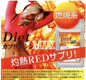 カプサイシン ダイエット カプサイシンＭＩＸ　約1ヵ月分 健康 美容 燃焼系