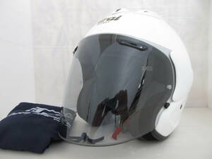 Arai アライ VZ-RAM Mサイズ57-58cm グラスホワイト ジェットヘルメット　24050819