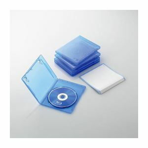 【新品】（まとめ）エレコム Blu-rayディスクケース（1枚収納タイプ） CCD-BLU105CBU【×10セット】