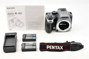 pentax k-70 body ペンタックス k-70 ボディ シルキーシルバー