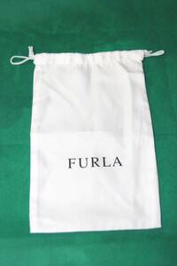 FURLA フルラ 長財布 ラウンドファスナー 布袋 付属品 白 巾着袋 保存用袋のみ 約23cm×14cm