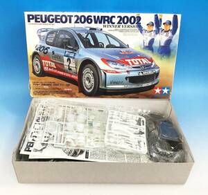 未組立 TAMIYA 1/24 PEUGEOT 206 WRC 2002 WINNER VERSION 24262 プラモデル レーシングカー ラリー デットストック プジョー ウィナー仕様