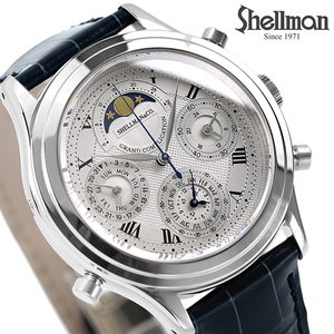 シェルマン Shellman グランドコンプリケーション クラシック ムーンフェイズ クロノグラフ メンズ 腕時計 新品 時計