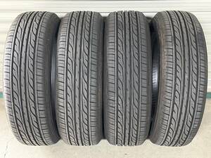 185/65R15　4本セット　2021年製　DUNLOP(ダンロップ)　EC202　バリ山(バリ溝)　ガレージ保管　プリウス　カローラ　イスト　bB　フリード