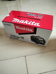 未使用 　純正化粧箱付 マキタ リチウムイオンバッテリ 40V（5.0Ah）1個BL4050F